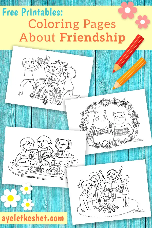 friendship coloring pages